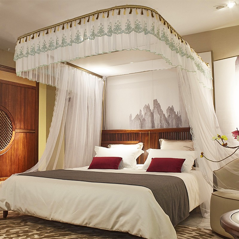 Mùng Ngủ  cao cấp không khoan tường , Màn khung Dễ Lắp Tại Nhà