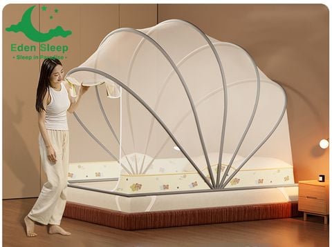 Màn xếp thông minh   1m2 , 1m4, 1m5 , 1m6, 1m8x2m , 2m2 gấp xếp gọn siêu tiện lợi màn tự bung -mùng ngủ chống muỗi người lớn