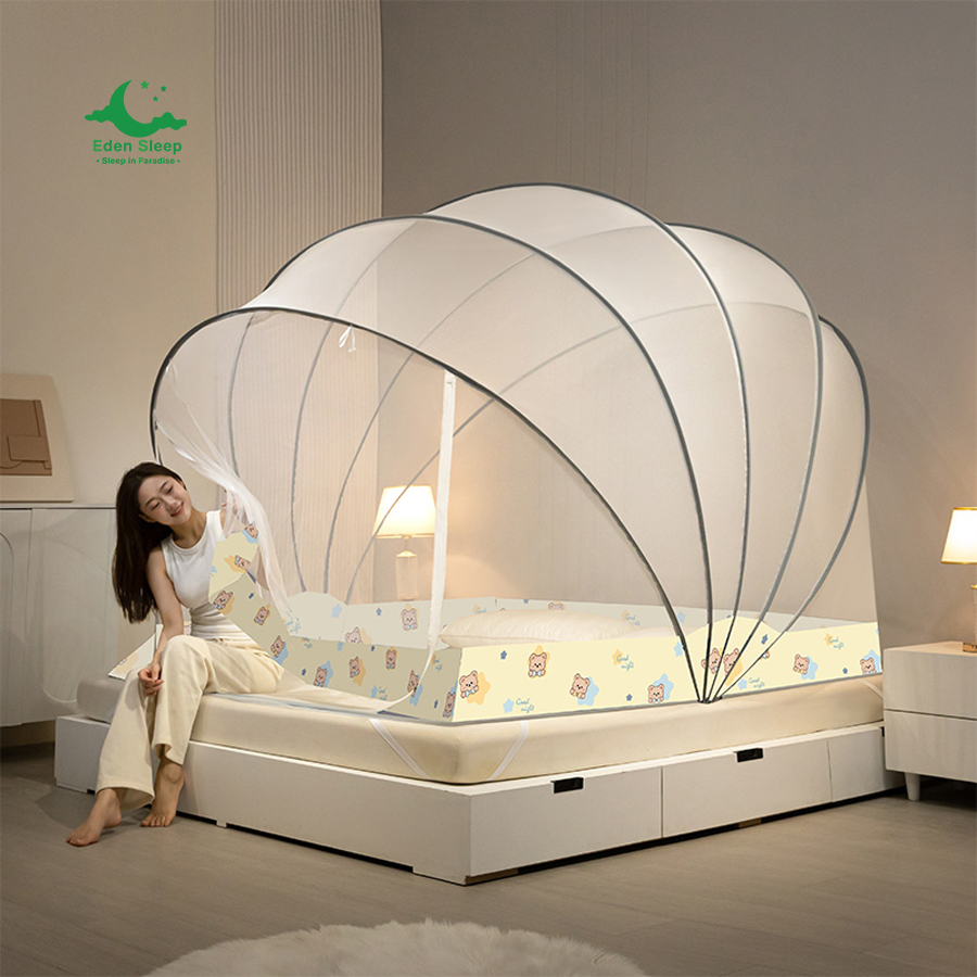 Mùng / Màn xếp thông minh   1m2 , 1m4, 1m5 , 1m6, 1m8x2m , 2m2 gấp xếp gọn siêu tiện lợi màn tự bung -mùng ngủ chống muỗi