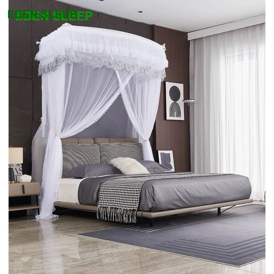 Màn mùng  khung thu gọn không khoan tường +  tăng chỉnh chiều cao chống muỗi