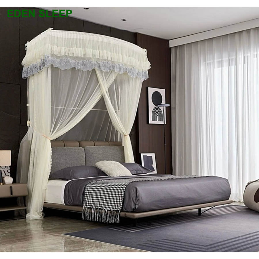 Màn mùng  khung thu gọn không khoan tường +  tăng chỉnh chiều cao chống muỗi