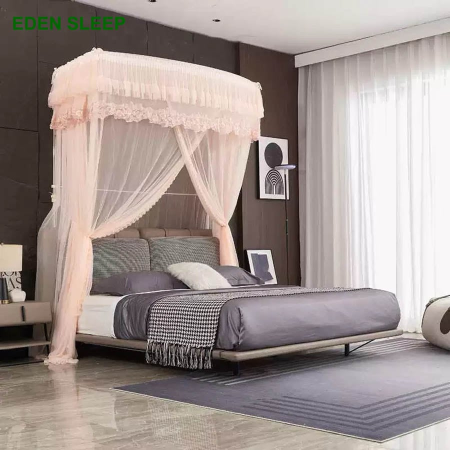 Màn mùng  khung thu gọn không khoan tường +  tăng chỉnh chiều cao chống muỗi