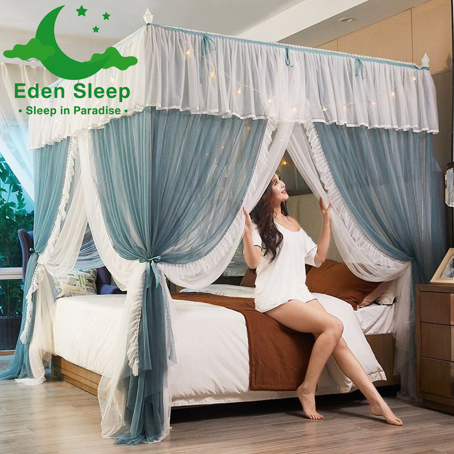 Màn khung không khoan tường - màn ngủ công chúa