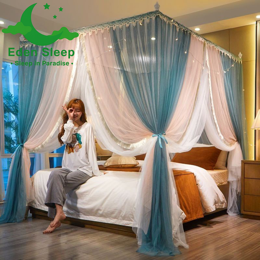 Màn khung không khoan tường - màn ngủ công chúa