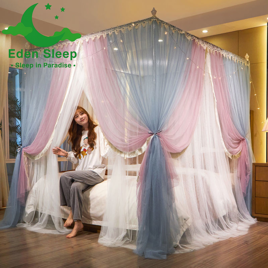 Màn khung không khoan tường - màn ngủ công chúa