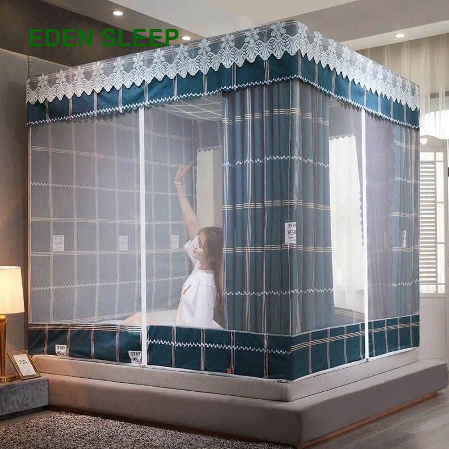 Màn khung vuông - màn chông chúa không khoan tường