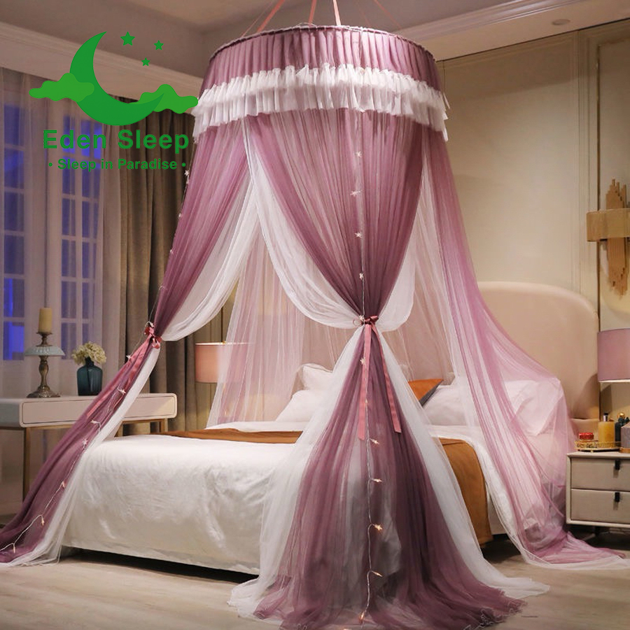 Công chúa kiểu mới trần lưới chống muỗi hình tròn  màn tròn công chúa