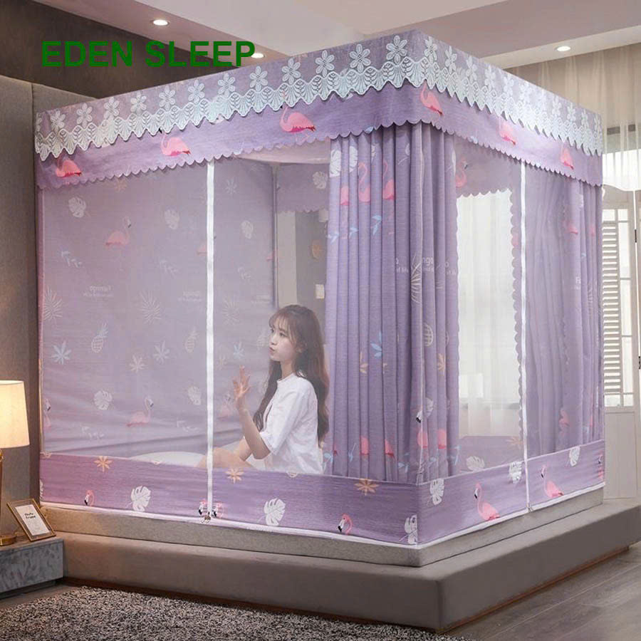 Màn khung vuông - màn chông chúa không khoan tường