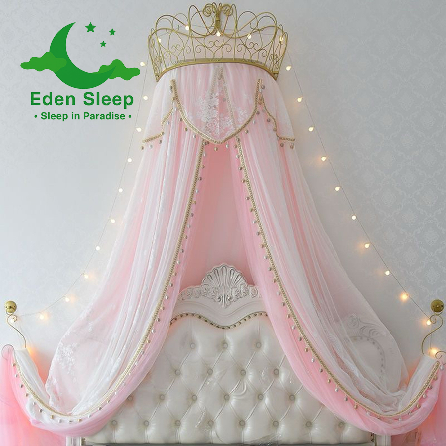 Công chúa kiểu mới trần lưới chống muỗi hình tròn  màn tròn công chúa