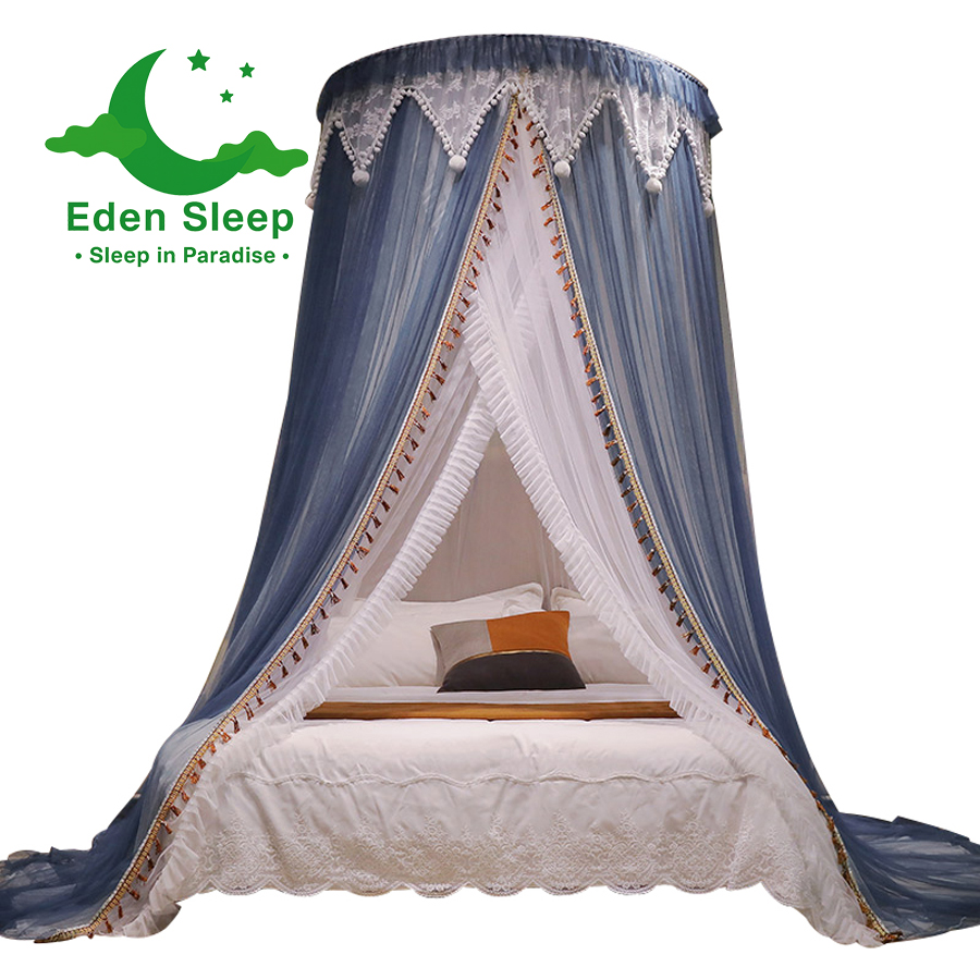 Công chúa kiểu mới trần lưới chống muỗi hình tròn  màn tròn công chúa ,mẫu mới đẹp