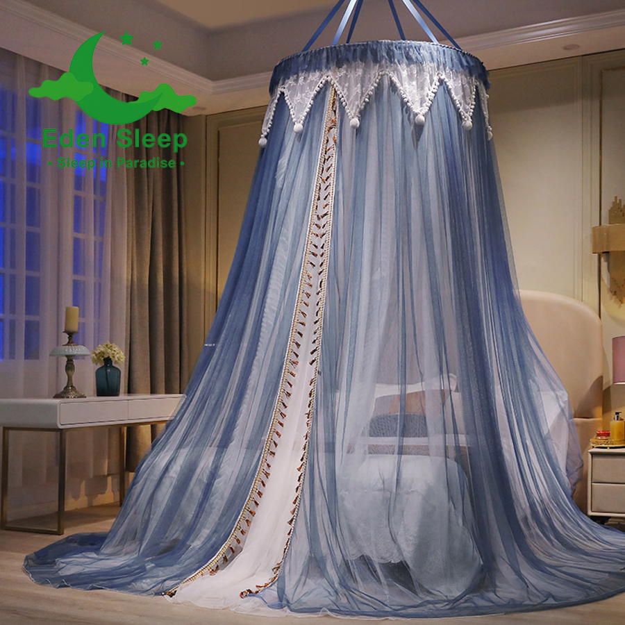 Công chúa kiểu mới trần lưới chống muỗi hình tròn  màn tròn công chúa ,mẫu mới đẹp