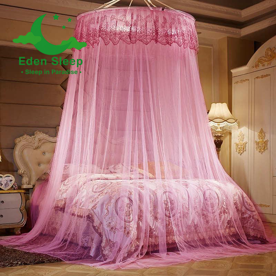 Công chúa kiểu mới trần lưới chống muỗi hình tròn  màn tròn công chúa mẫu