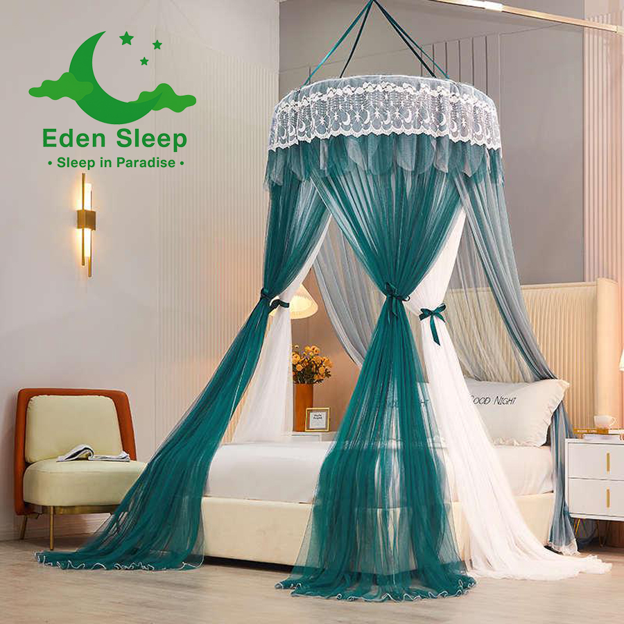 Công chúa kiểu mới trần lưới chống muỗi hình tròn  màn tròn công chúa khách sạn