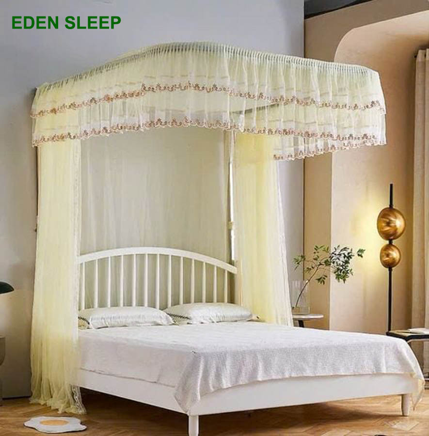 Màn khung không khoan tường   +  kéo dây + tăng chỉnh chiều cao -mùng ròng rọc chống muỗi cao cấp đẹp mẫu mới