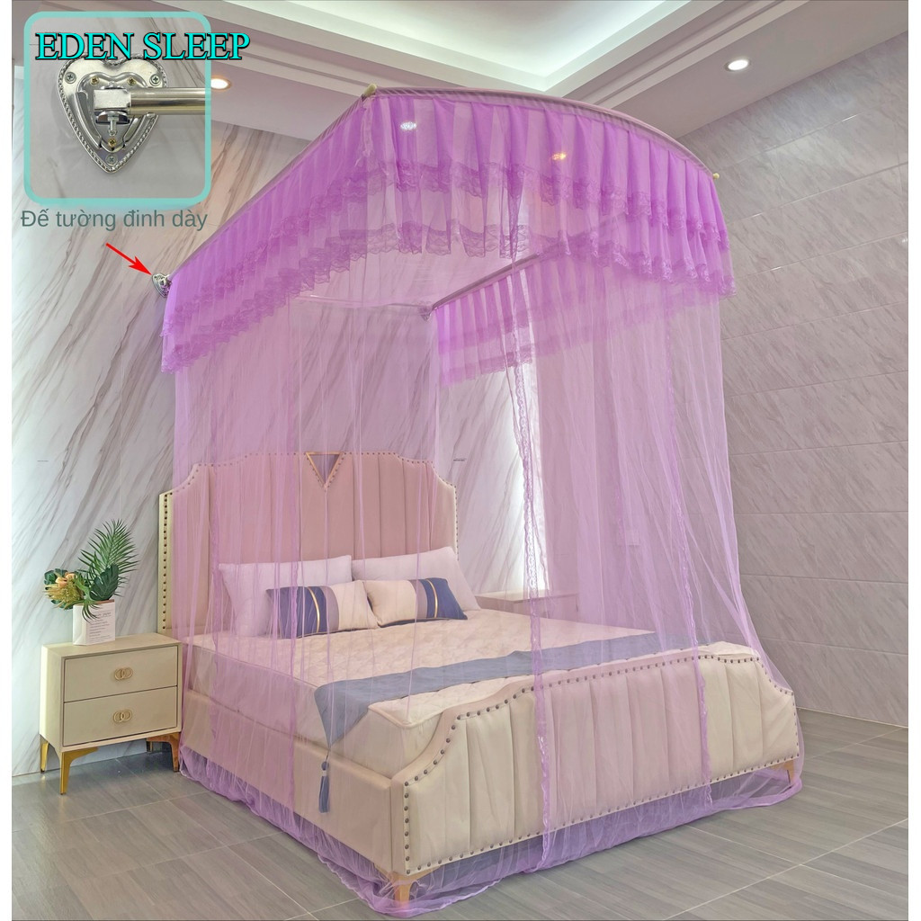 Màn khung khoan tường , mùng ngủ hiện đại khoan tường chống muỗi  Thu xêp gọn thông minh