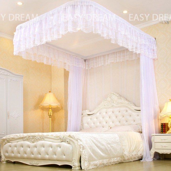 Mùng (màn) khung ròng rọc phải khoan tường có dây kéo -khung hợp kim nhôm tĩnh điện-vải vôn xịn-chống muỗi