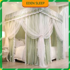EDEN SLEEP Màn chống muỗi gia đình mùng khung, rèm cản sáng chống bụi dày dặn, màn khung cao cấp, 3 cửa