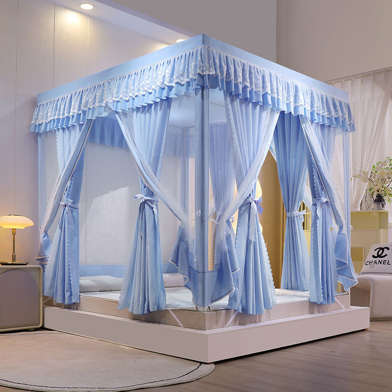 Lưới Chống Muỗi Kiểu Mới, Giường Ngồi, Lưới Rèm, Phong Cách Công Chúa, Gió Cung Điện, Mái Che Ánh Sáng, Chống Rơi, Nổi T