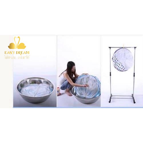 Mùng chụp tự bung gấp gọn người lớn - 3 cửa cao 165cm - gấp xếp gọn siêu tiện lợi màn tự bung -mùng ngủ chống muỗi