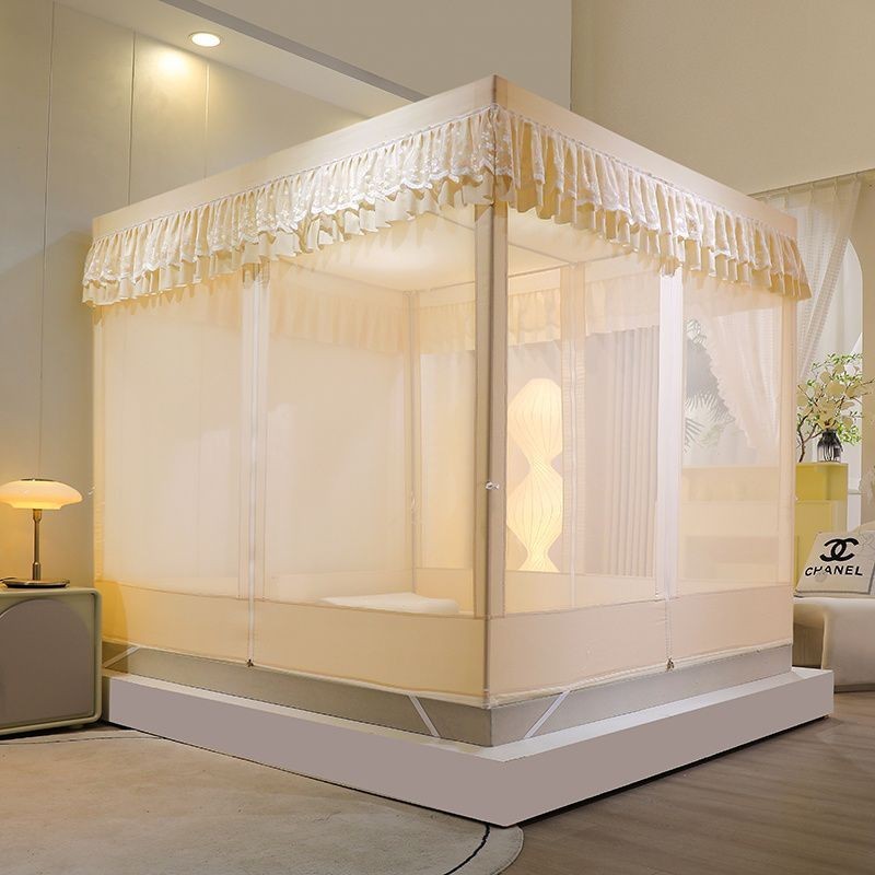 Lưới Chống Muỗi Kiểu Mới, Giường Ngồi, Lưới Rèm, Phong Cách Công Chúa, Gió Cung Điện, Mái Che Ánh Sáng, Chống Rơi, Nổi T