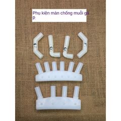 Màn Chống Muỗi Gấp 7y, Phụ Kiện Khuỷu Tay Dày, Đầu Nối, Bộ Cố Định Đế Bốn Sợi Sáu Sợi, Kết Nối Góc Hình Chữ L Hai Thông