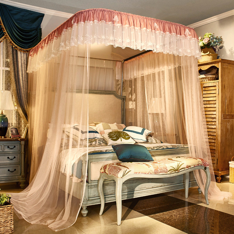 Màn khung không khoan tường mùng ngủ công chúa hiện đại chống muỗi