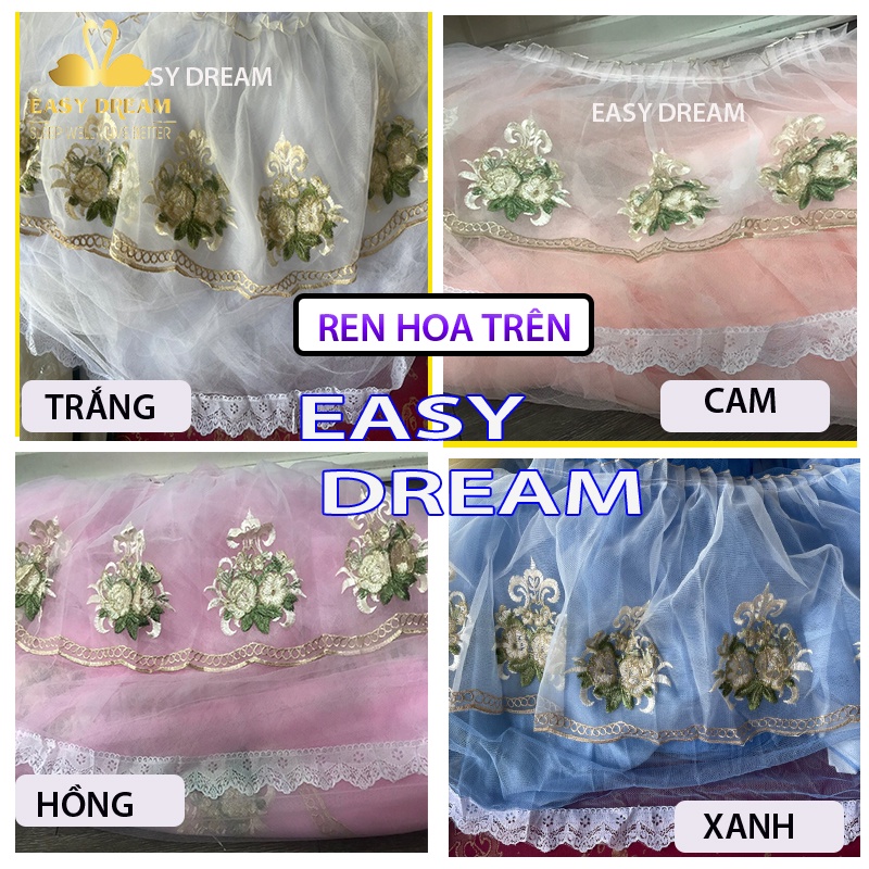 Màn khung không khoan tường EASY DREAM  ,Mùng ngủ chống muỗi ,Khung inox vải tuyn lưới mắt  nhỏ