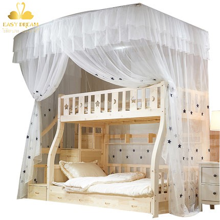 Màn khung không khoan tường dành cho giường tầng trẻ em   ,chống muỗi , màn cho bé đẹp , dễ lắp ráp