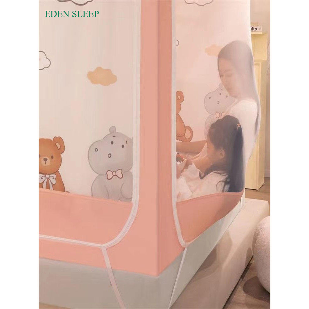 EDEN SLEEP Màn chống muỗi chống rơi trẻ em loại A 202 nhà mới Màn chống muỗi gắn trên giường cho bé công chúa