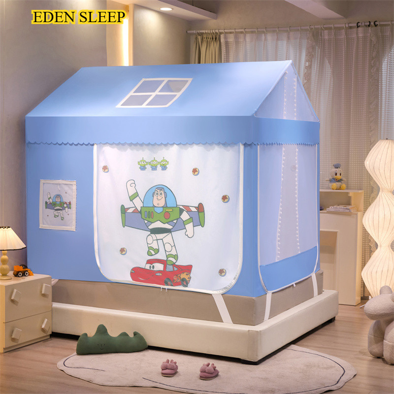 Lưới Chống Muỗi Chống Rơi Cho Trẻ Em Kiểu Nhà Mã Hóa Loại A Mới Rèm Che Nắng Phòng