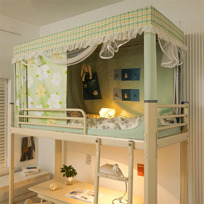 EDEN SLEEP Trọn bộ mùng khung ký túc xá sinh viên màn chống muỗi rèm che cản sáng giường tầng trên và dưới