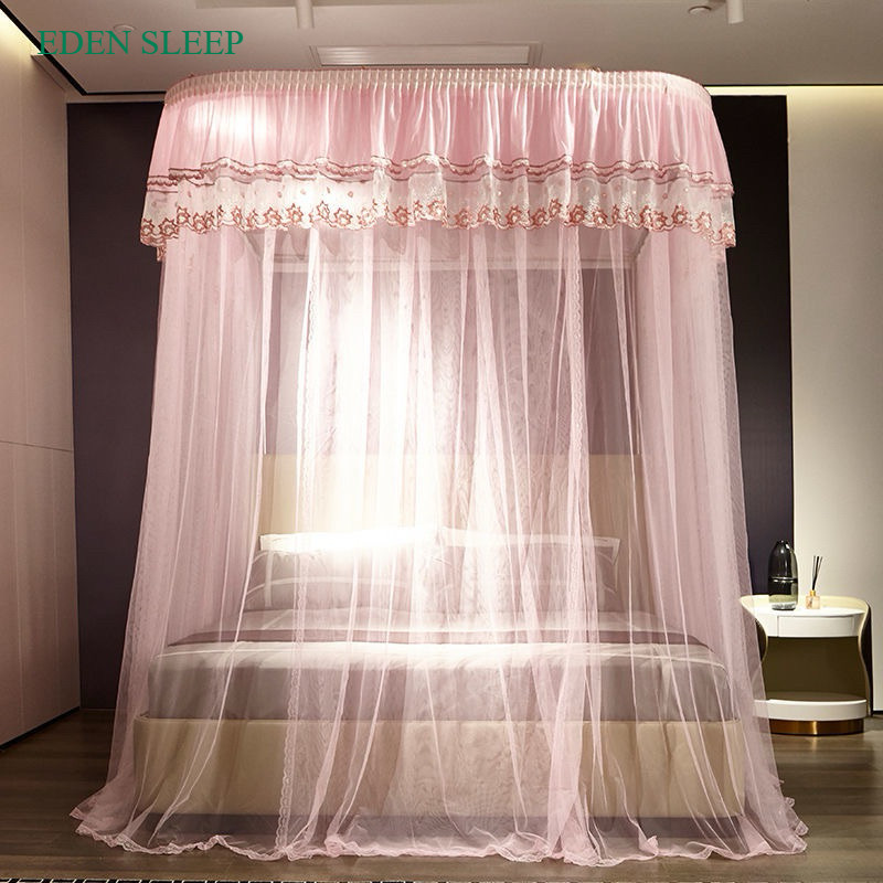 【BẢN 2024 】 Màn / Mùng khung inox không khoan tường cao cấp A27 chống muỗi  , màn ngủ công chúa SẮN HÀNG