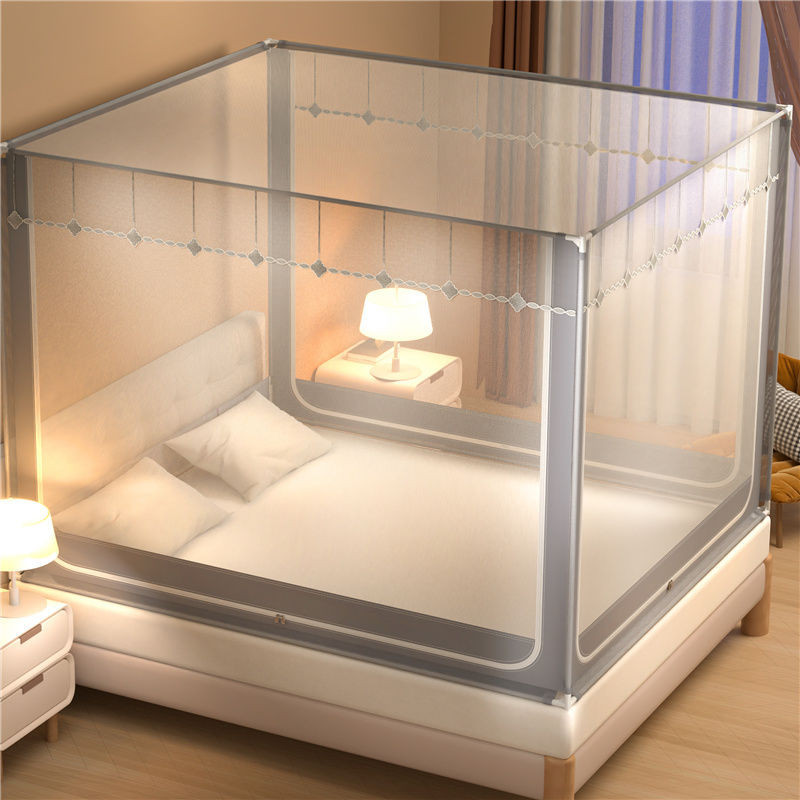 Màn Chống Muỗi Gia Dụng2023Cao Cấp Mẫu Mới1.8mGiường Đôi Yurt1.5Gạo1.2Phòng Ngủ Em Bé Chống Rơi