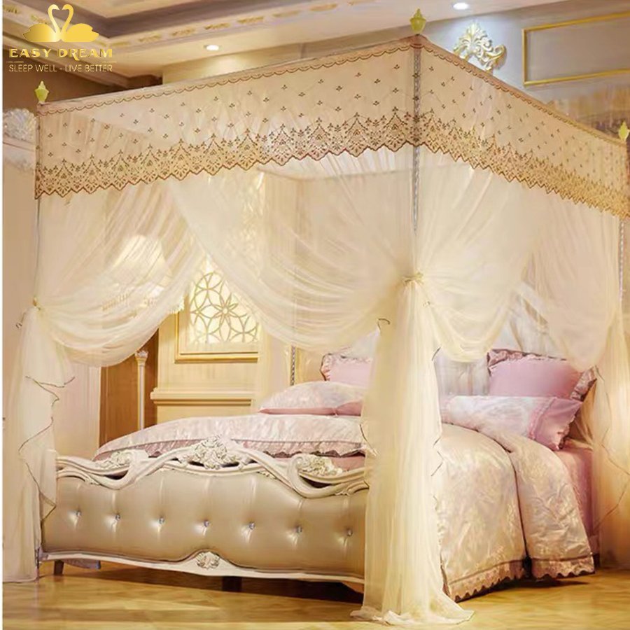 Màn khung không khoan tường , mùng ngủ công chúa chống muỗi cao cấp EASY DREAM