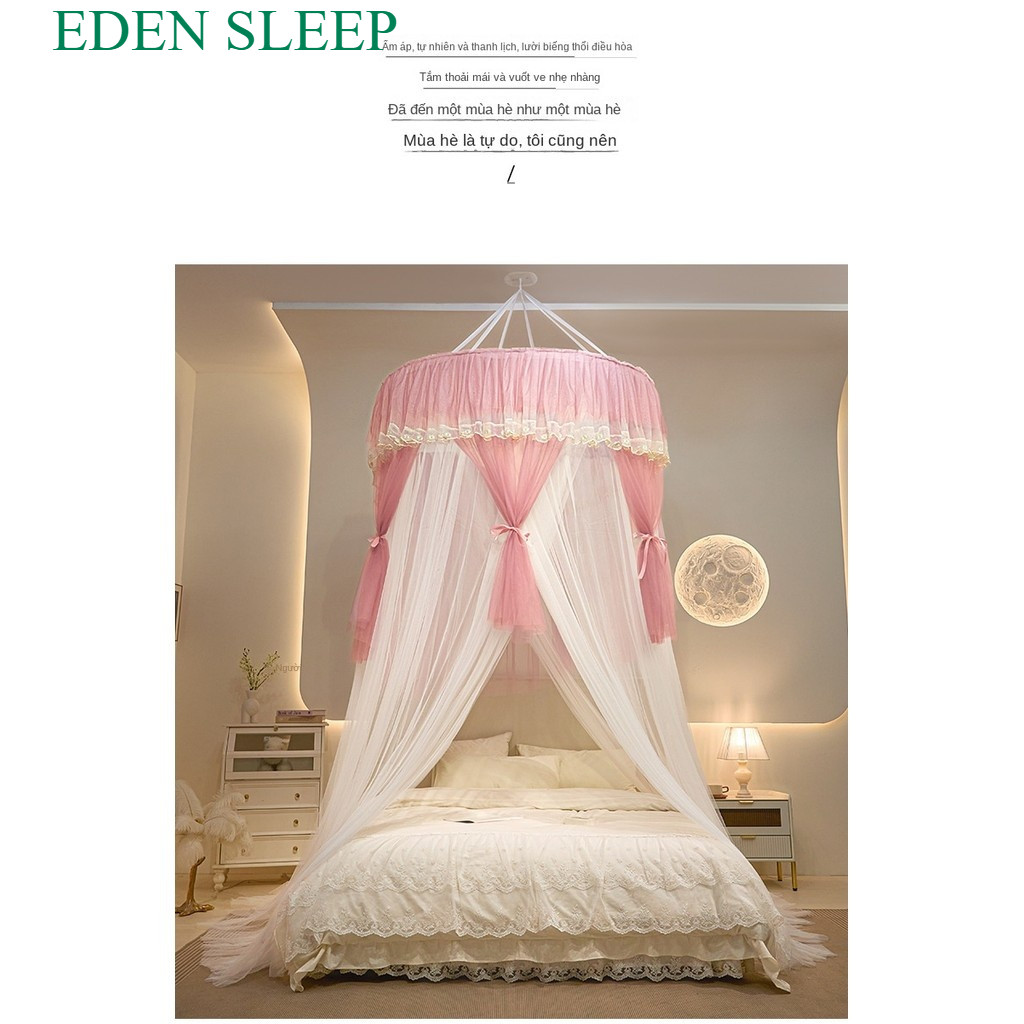 Công chúa kiểu mới trần lưới chống muỗi hình tròn  màn tròn công chúa