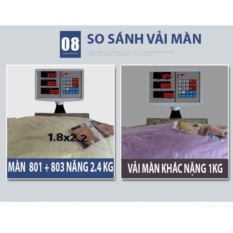 Mùng ( mùng ) khung ròng  rọc cao cấp không khoan tường EASY DREAM chống muỗi côn trùng cao 2m25 có dây kéo ròng rọc