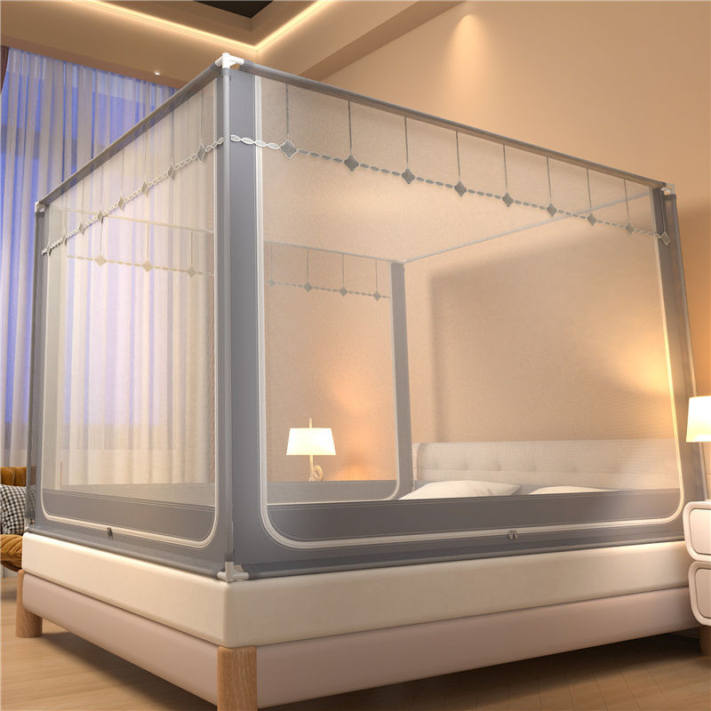 Màn Chống Muỗi Gia Dụng2023Cao Cấp Mẫu Mới1.8mGiường Đôi Yurt1.5Gạo1.2Phòng Ngủ Em Bé Chống Rơi