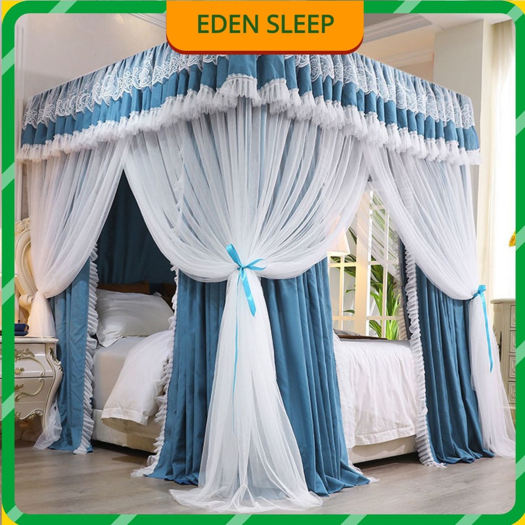 EDEN SLEEP Màn chống muỗi phòng ngủ mùng khung, rèm giường cản sáng chống bụi, mùa hè trọn bộ màn khung