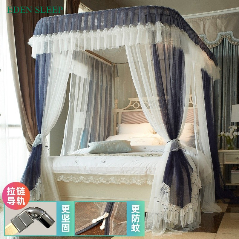 Màn mùng khung chống muỗi không khoan tường cao cấp chính hãng màn ngủ công chúa 2 lớp