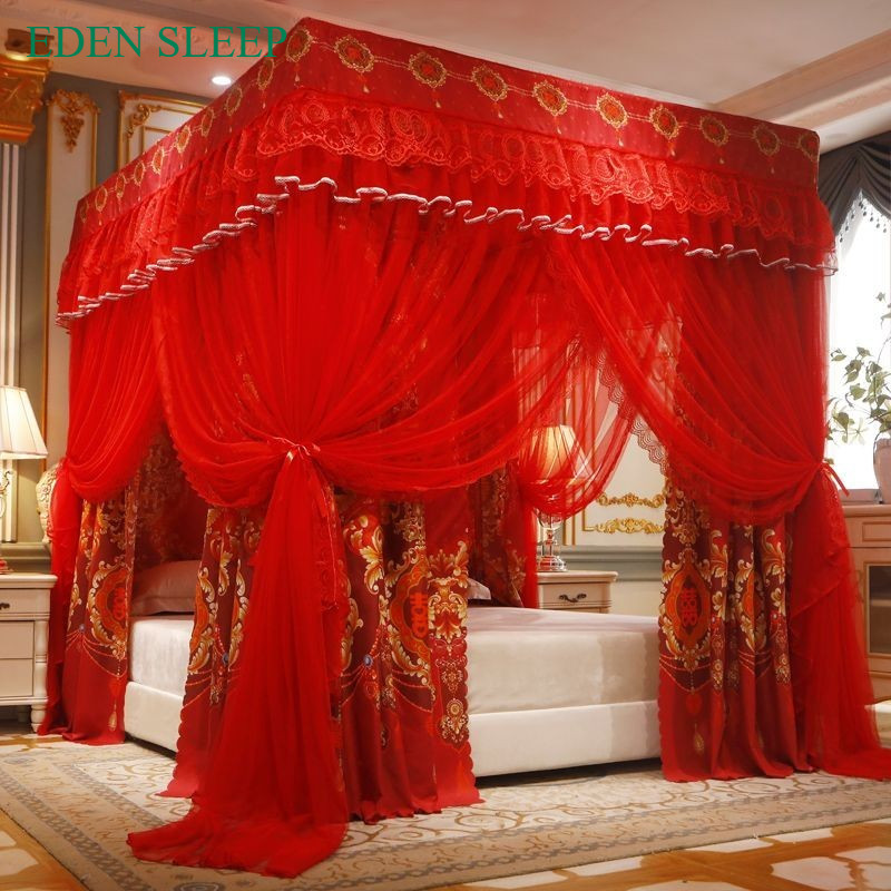 EDEN SLEEP Mùng màn khung chống muỗi, rèm ngủ cản sáng chống gió chống bụi 1,2m-1,5m-1,8m-2m màn chụp