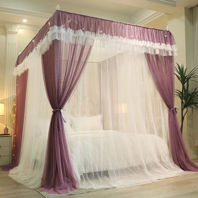 EDEN SLEEP Mùng màn khung,màn chống muỗi 2 lớp phòng ngủ gia đình 1,8m, trọn bộ mùng khung 1,5m giường 1,2m