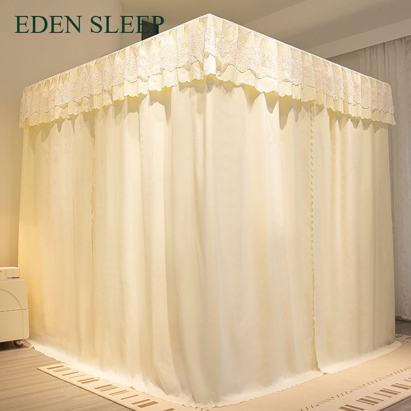 EDEN SLEEP Màn chống muỗi,mùng khung,rèm giường chắn sáng dày phòng ngủ gia đình màn khung 3 cửa