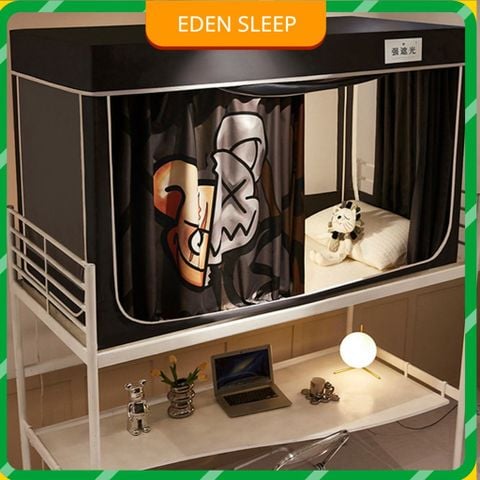 EDEN SLEEP Mùng màn khung chống muỗi ký túc xá sinh viên, rèm che giường ngủ cản sáng cho giường tầng trên tầng dưới