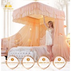 Màn ( Mùng)  khung không khoan tường EASY DREAM Có dây kéo ròng rọc Tăng chỉnh được  độ cao sản phẩm đạt tiêu chuẩn Đức