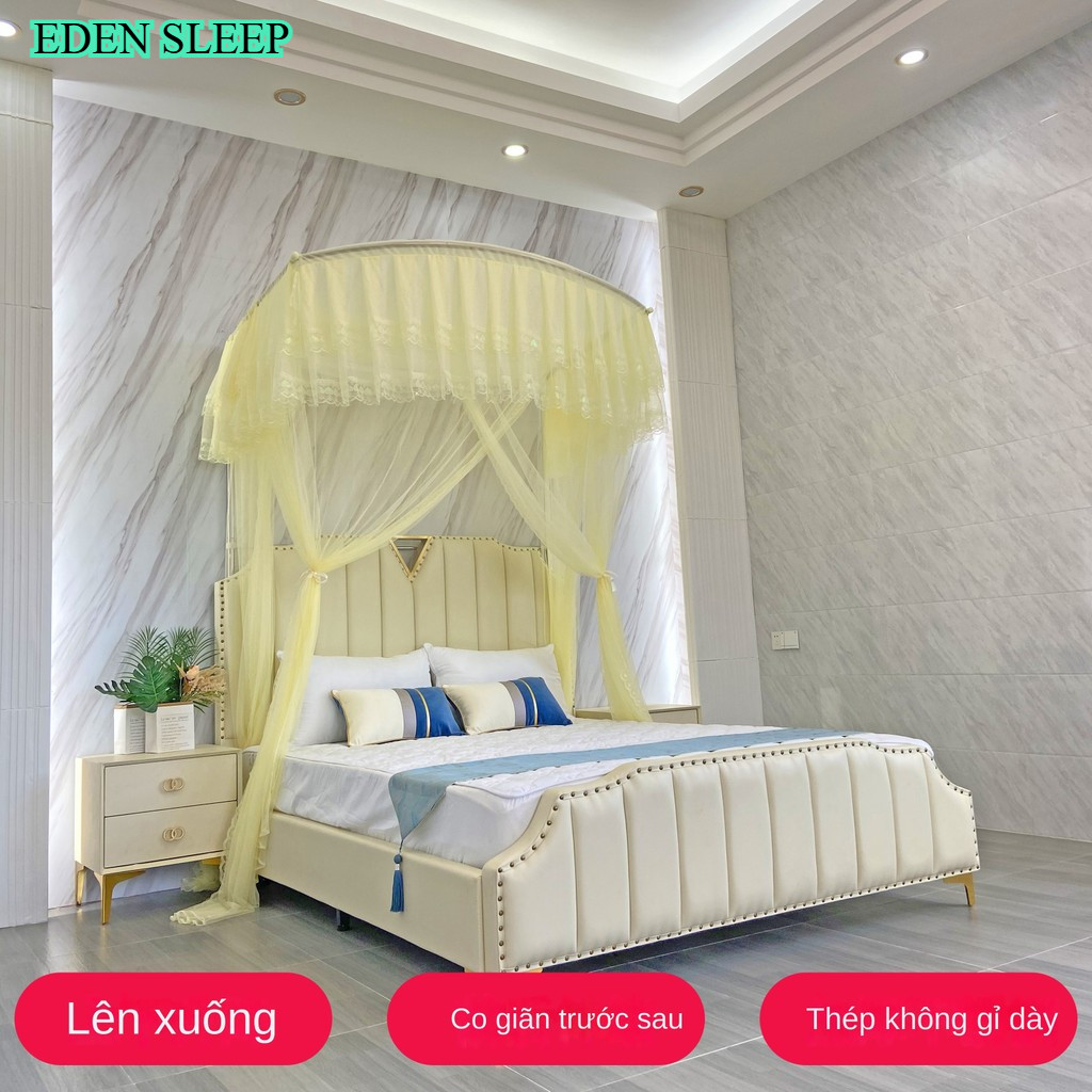 Màn khung thu xếp gọn màn ngủ hiện đại không khoan tường tăng chỉnh được chiều cao chống muỗi