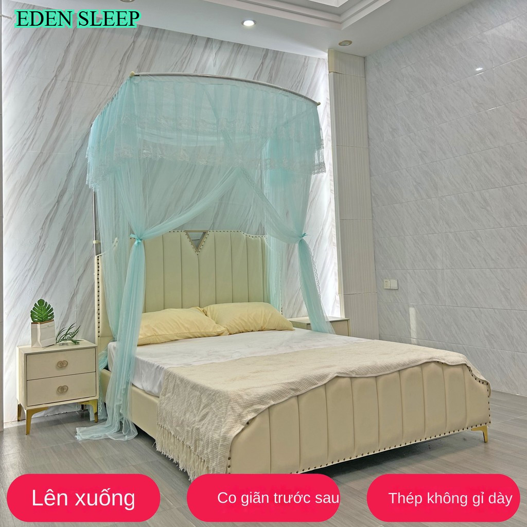 Màn khung thu xếp gọn màn ngủ hiện đại không khoan tường tăng chỉnh được chiều cao chống muỗi