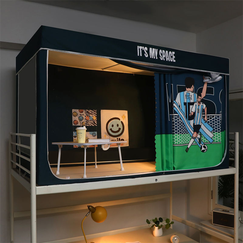 EDEN SLEEP Mùng màn khung chống muỗi ký túc xá sinh viên 90x190cm, rèm che giường ngủ hoạt hình giường tầng có khóa kéo