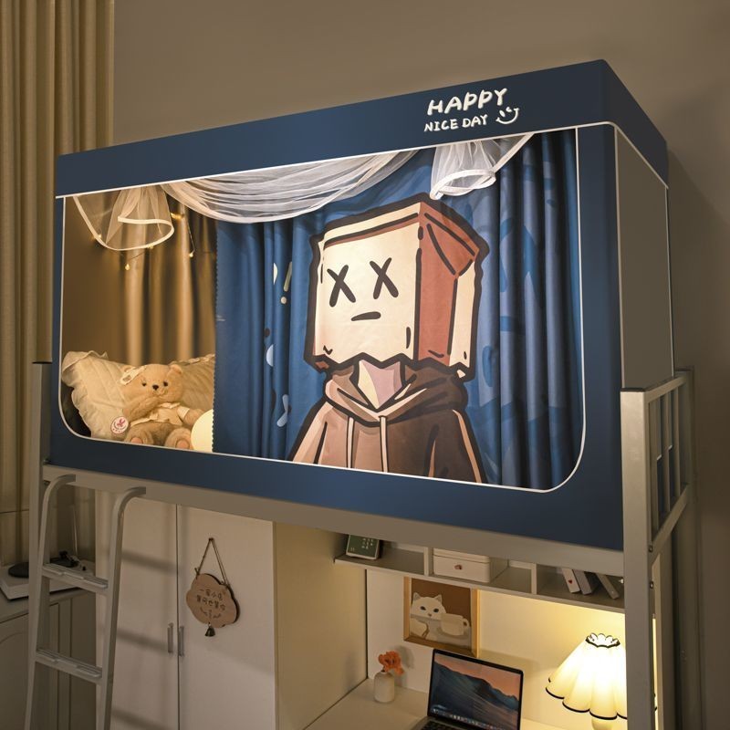 EDEN SLEEP Trọn bộ mùng khung vuông màn chống muỗi ký túc xá sinh viên giường tầng đa năng chắn sáng rèm che giường ngủ