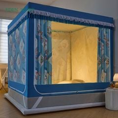 Màn khung vuông . vùng vuông chống bé ngã để dưới sàn trên giường đều được cao mẫu mãu mới đẹp 2025 chống muỗi toàn dện