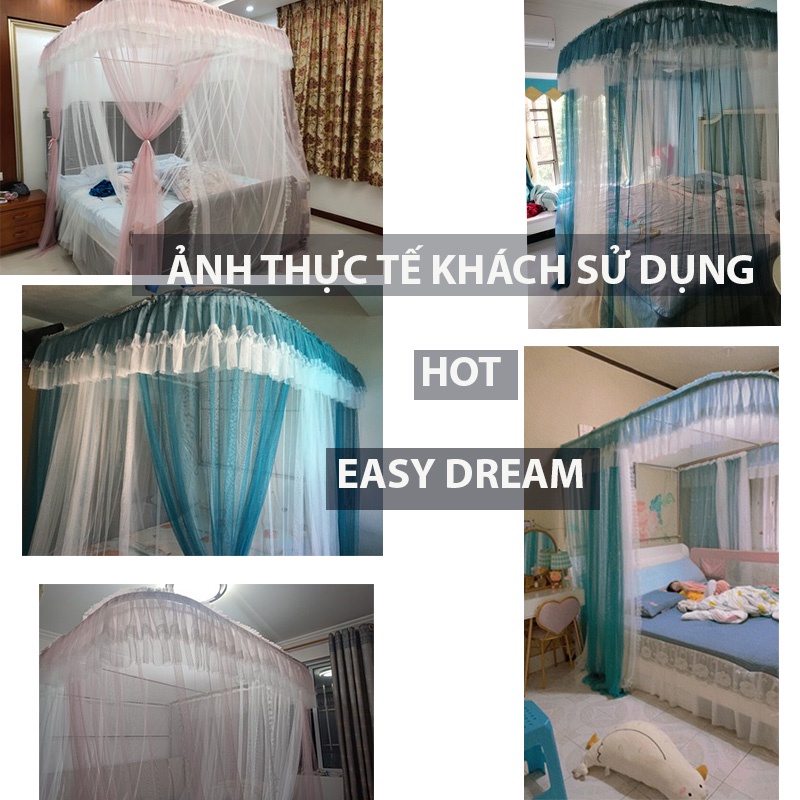 【 MẪU MỚI HOT NHẤT 2025  】 Màn khung không khoan tường EDEN SLEEP  mùng ngủ cao cấp chính hãng giá rẻ, đẹp ,màn cưới